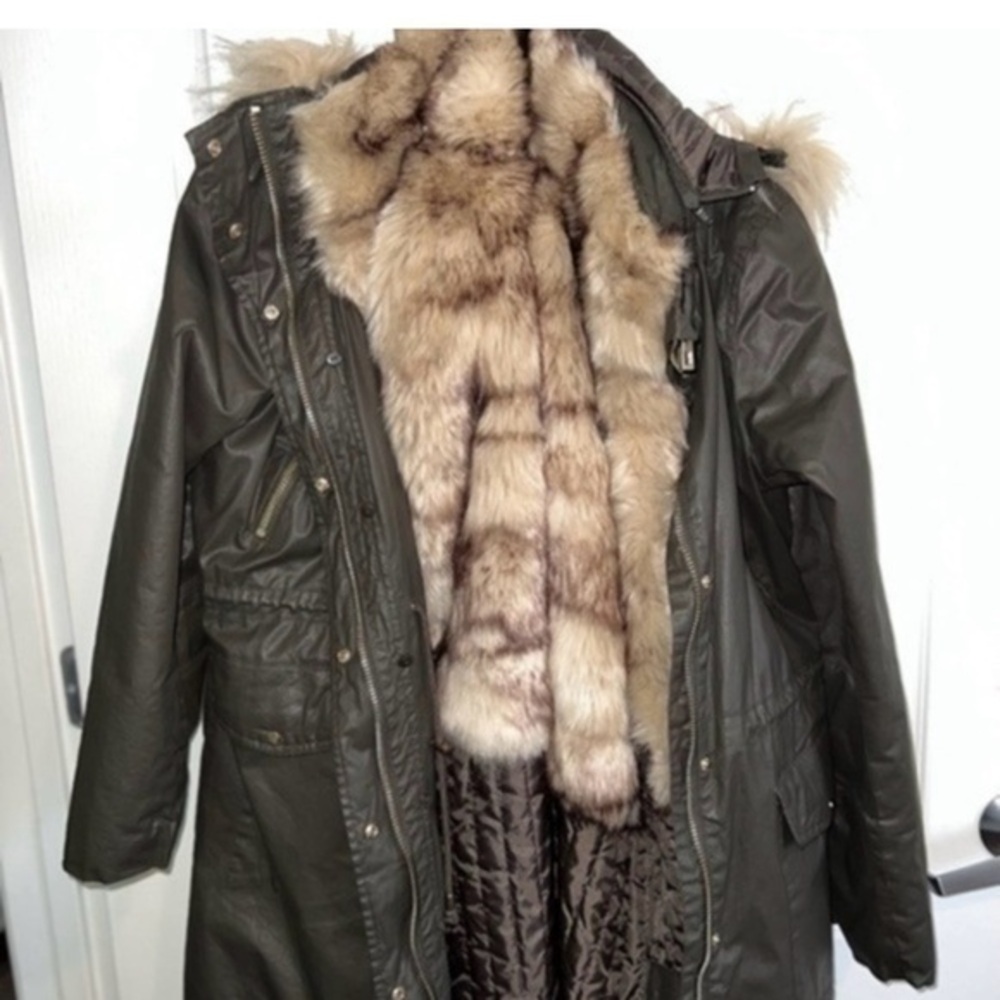 New York & Company Faux Fur Coat